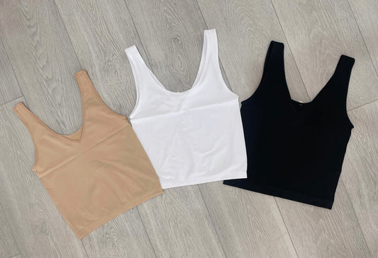 V-Neck/Scoop Neck Tank **3 Colors Available