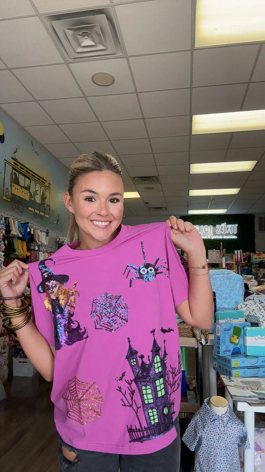 Preorder Sequin Haunt & Sparkle Tee (eta ship to us end of Sep.)