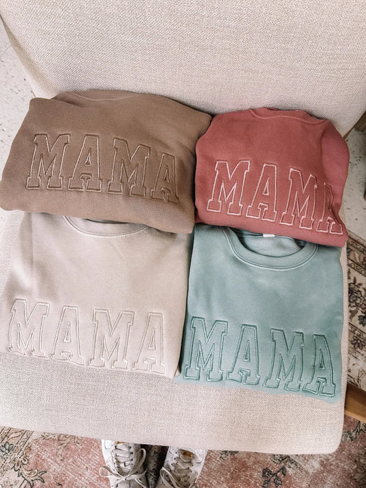Embroidered Mama Sweatshirt