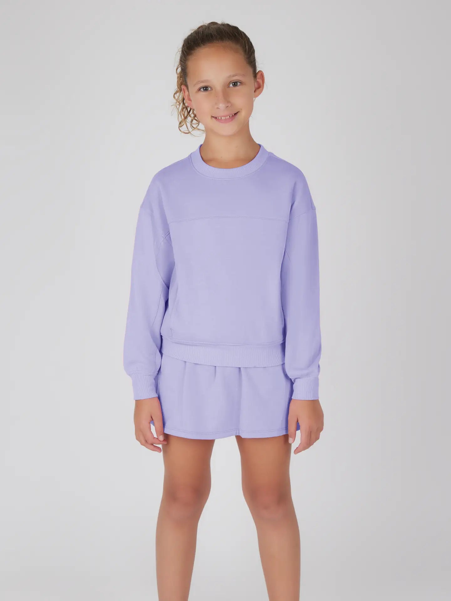 *PREORDER* Tween Terry Brushed Crew Pullover and Skort Set *sold as set