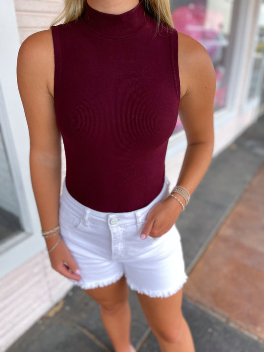 Summer Nights Bodysuit (Wine)