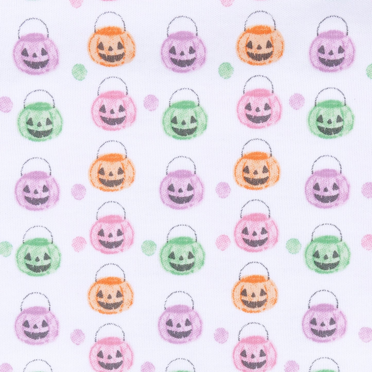 Pumpkin Party Print Short Sleeve Bubble - Pink