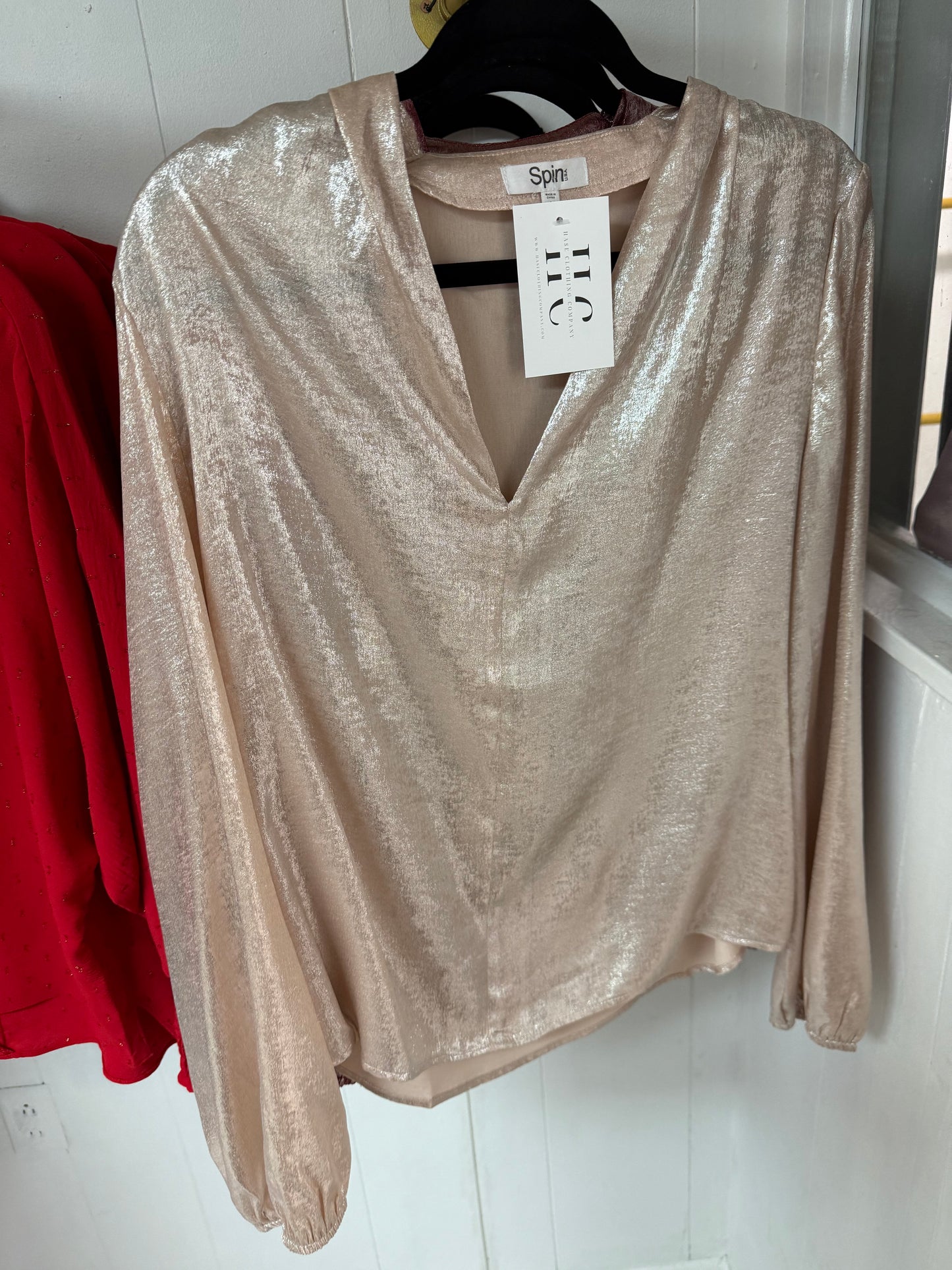 A Part of It Blouse (Silver/Champagne)