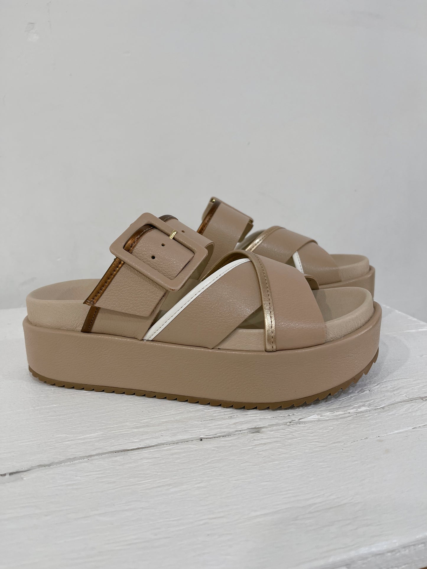 Out and About Platform Sandal