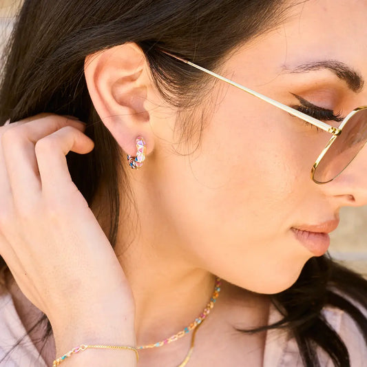 Colorful Chunky Hoops