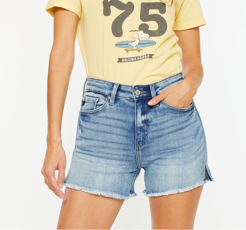 Jade High Rise Denim Shorts