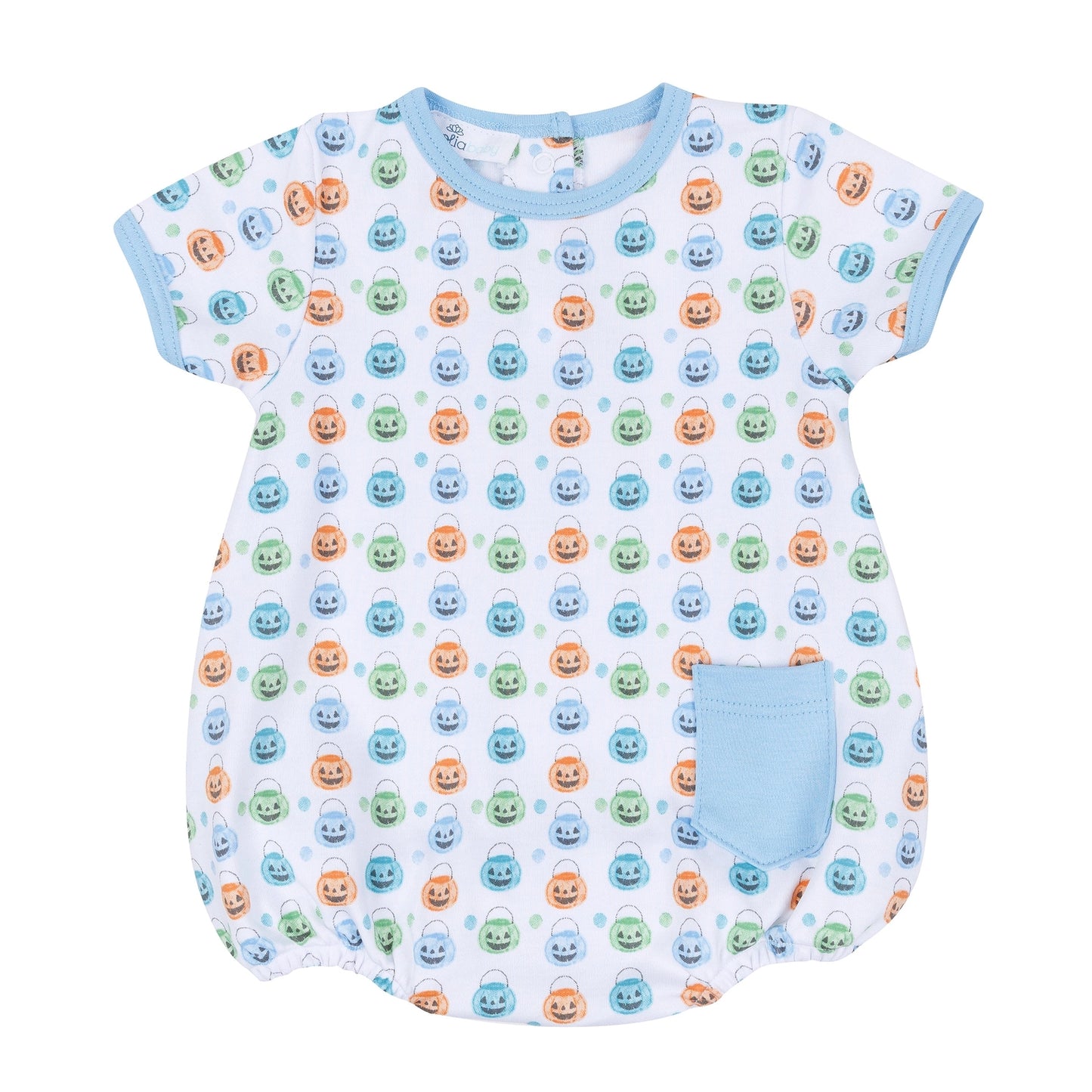 Pumpkin Party Print Bubble - Light Blue