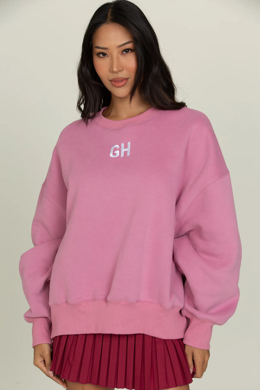 Pale Berry GH Embroidered Sweatshirt