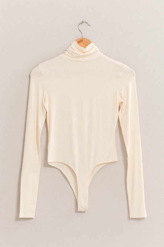 Long Sleeve Turtleneck Bodysuit (2 colors available)