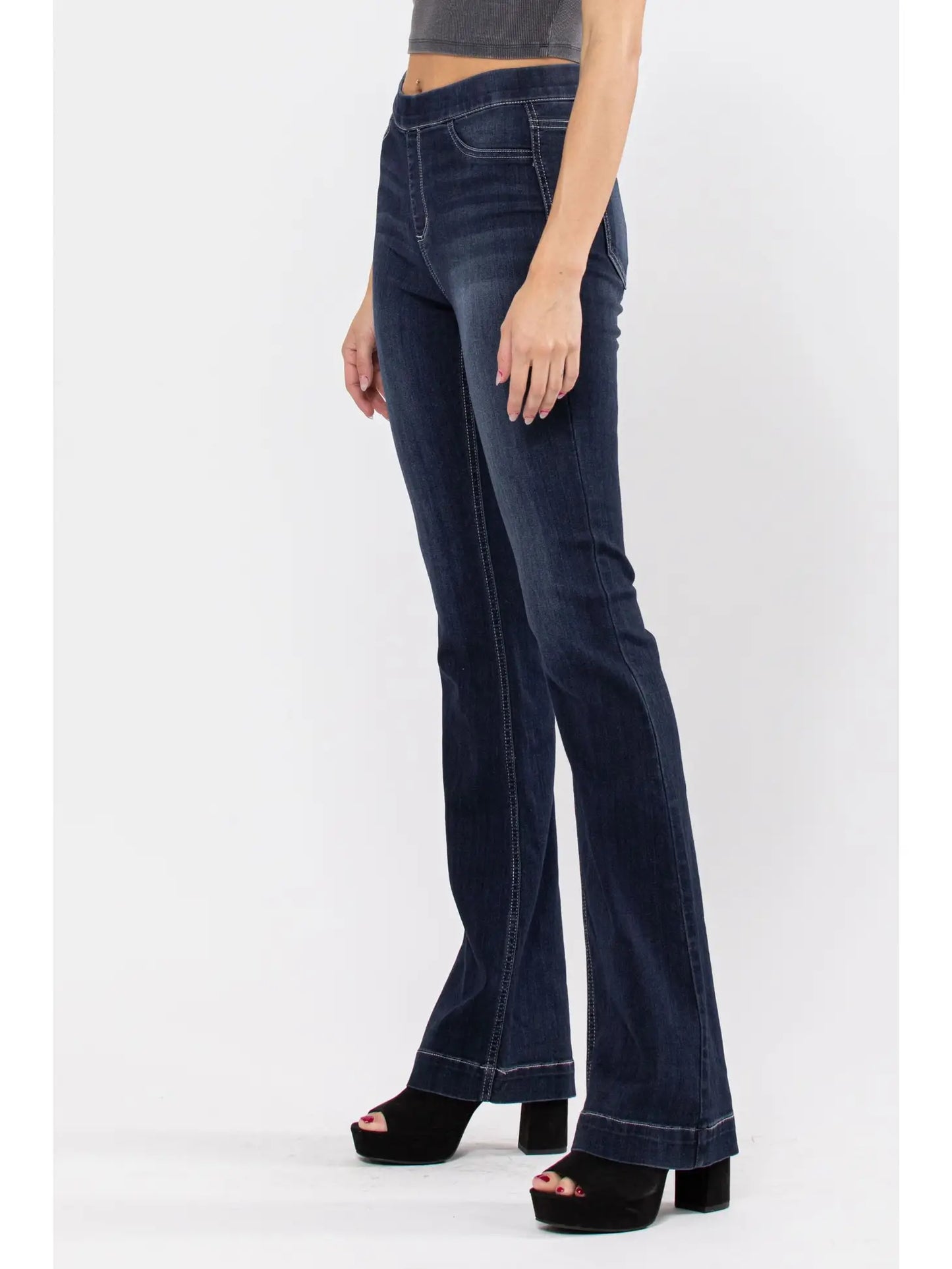 On The Go High Rise Flare Jeggings