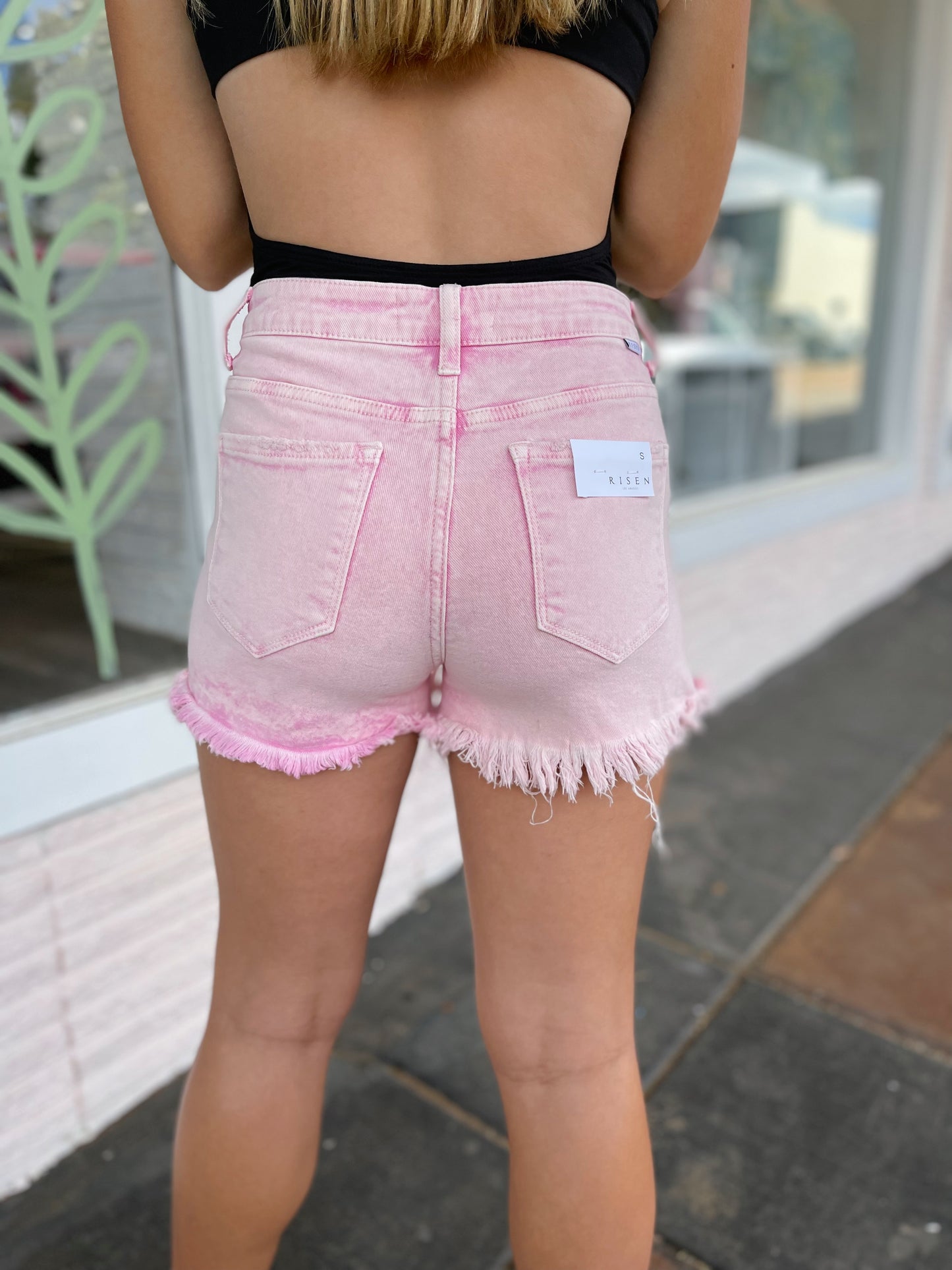 Demi High Rise Denim Shorts