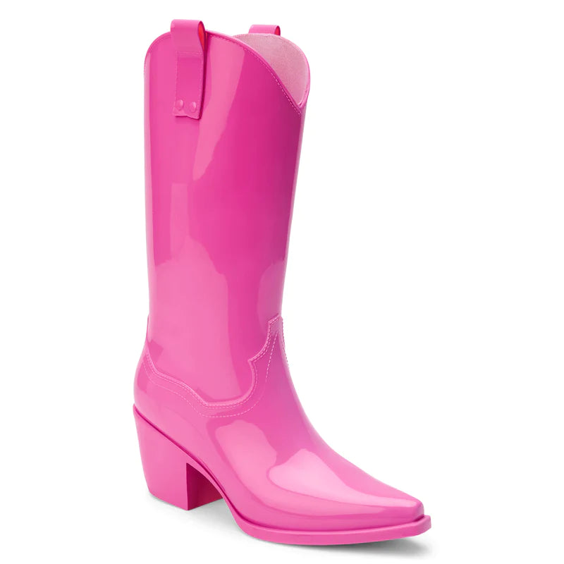 Annie Cowgirl Rain Boots (Pink)