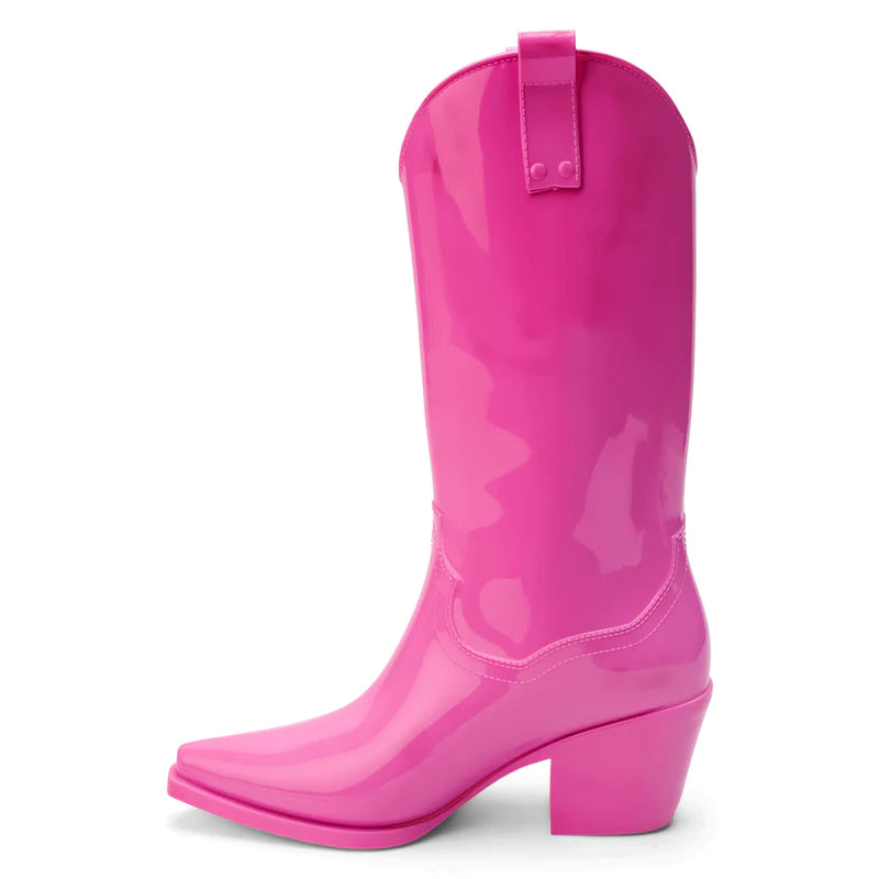 Annie Cowgirl Rain Boots (Pink)