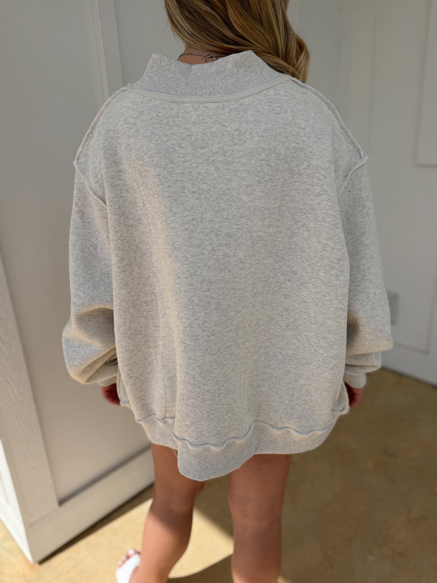 Reversible Mock Neck Sweatshirt (Jesus/Child of God)