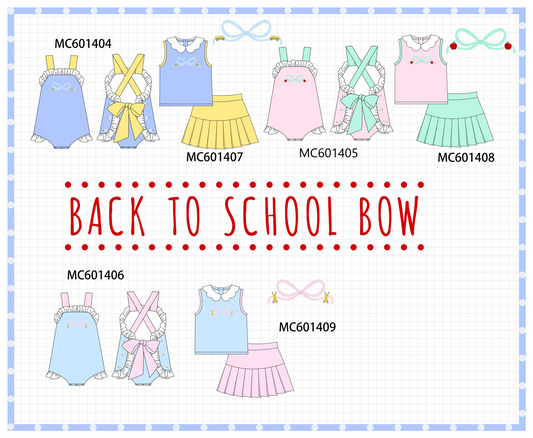 PO80 Back to school bow embroidery collection
