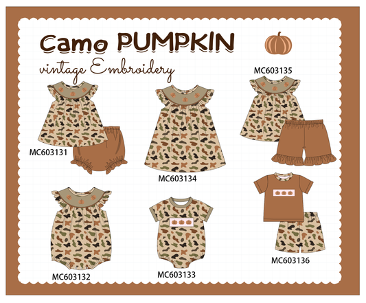 PO83 Camouflage pumpkin embroidery collection