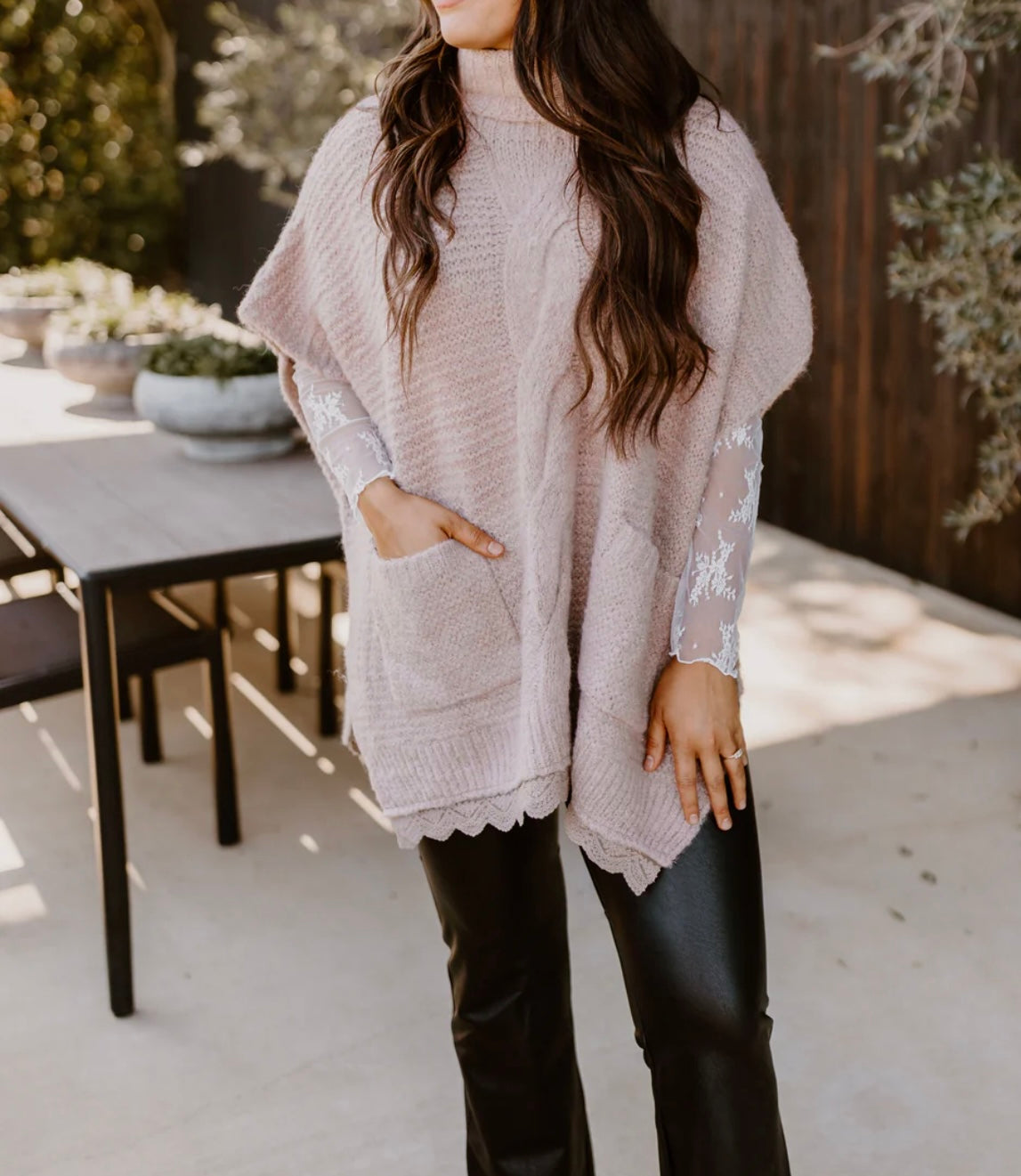 Cozier Days Poncho Top