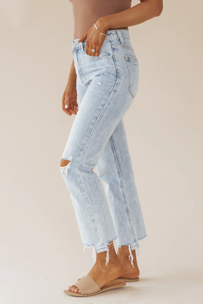 Sadie High Rise Vintage Crop Boyfriend Jeans