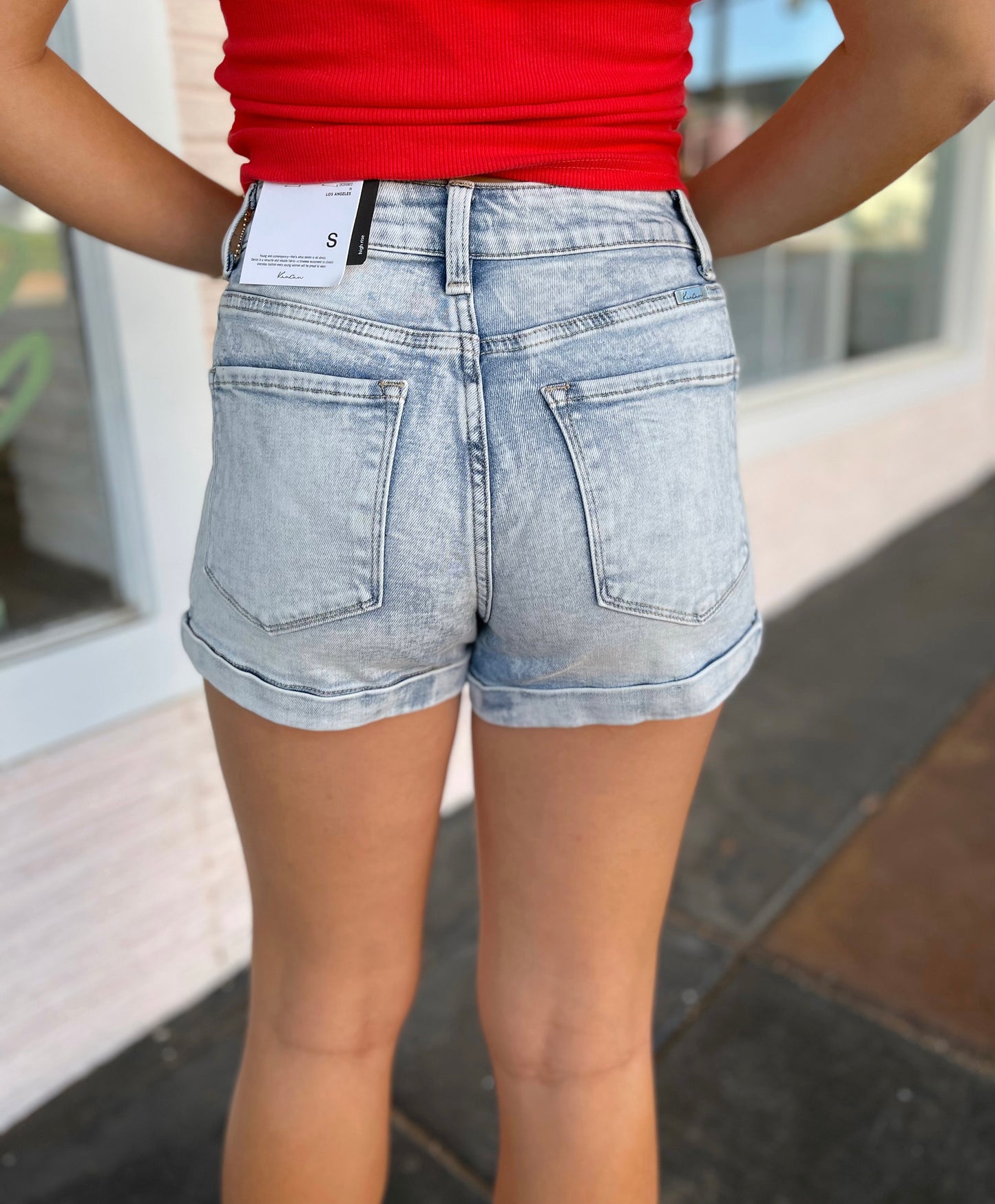 Live Out Loud High Rise Denim Shorts