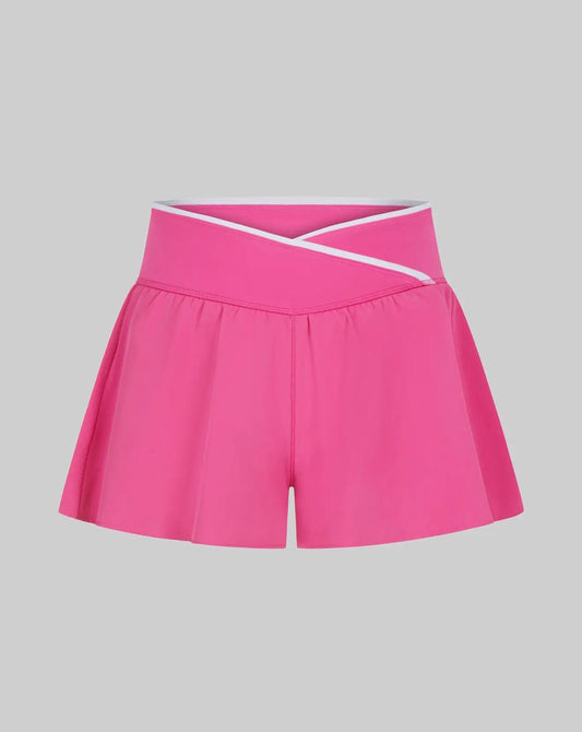 *PREORDER* Tween Crossover Shorts (pink/white)