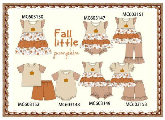 PO83 Fall little pumpkin embroidery collection