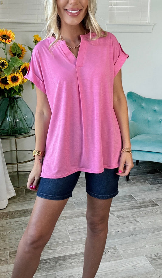 Hidden Smiles Top (Pink)