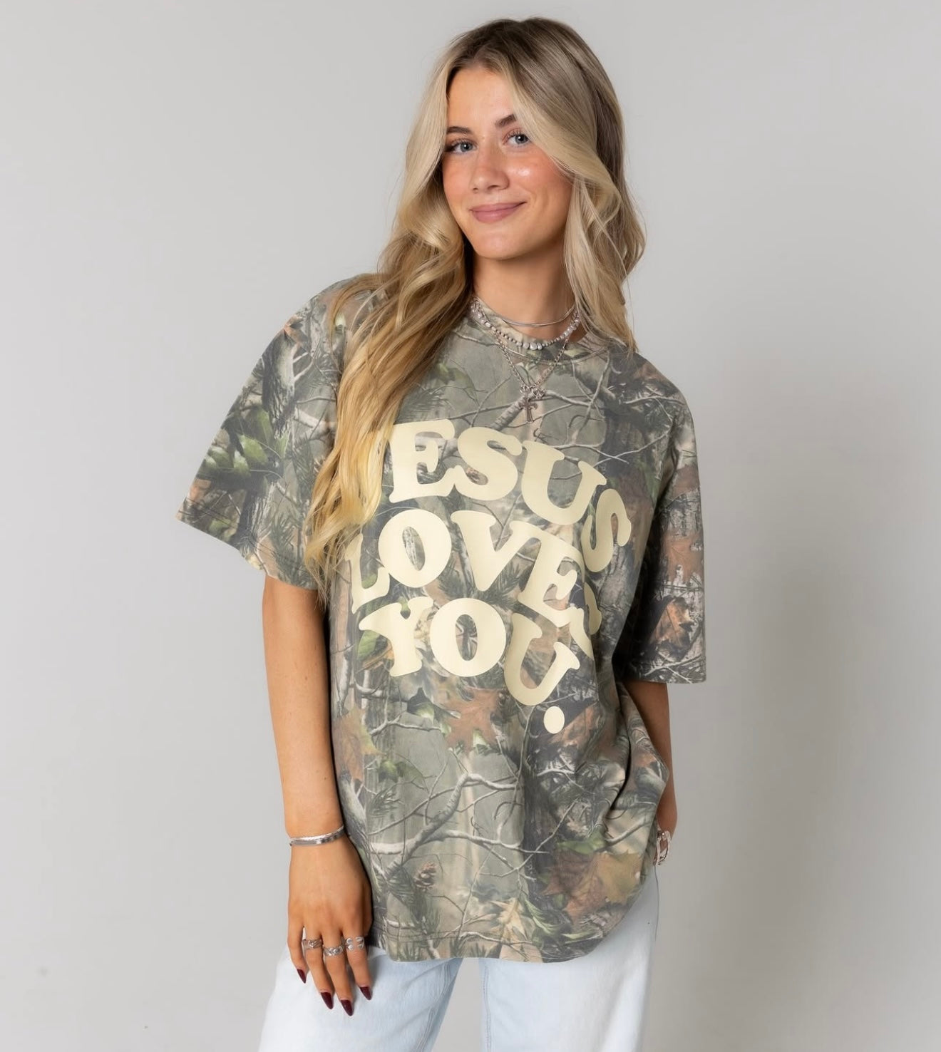 Preorder Jesus Loves You Camo Tee