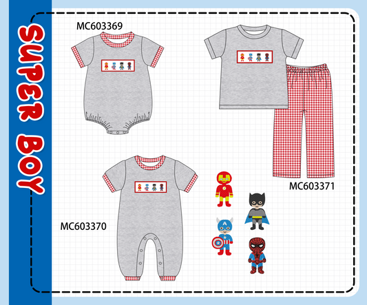 PO83 Grey character embroidery collection