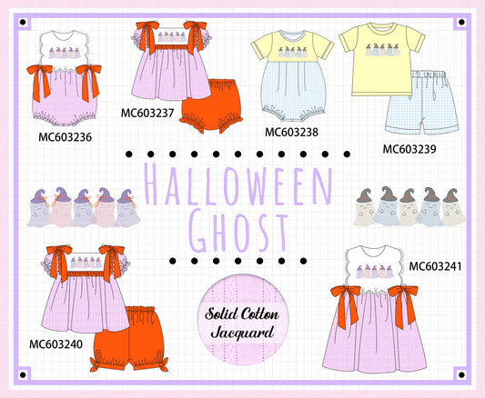 PO83 Halloween ghost embroidery collection