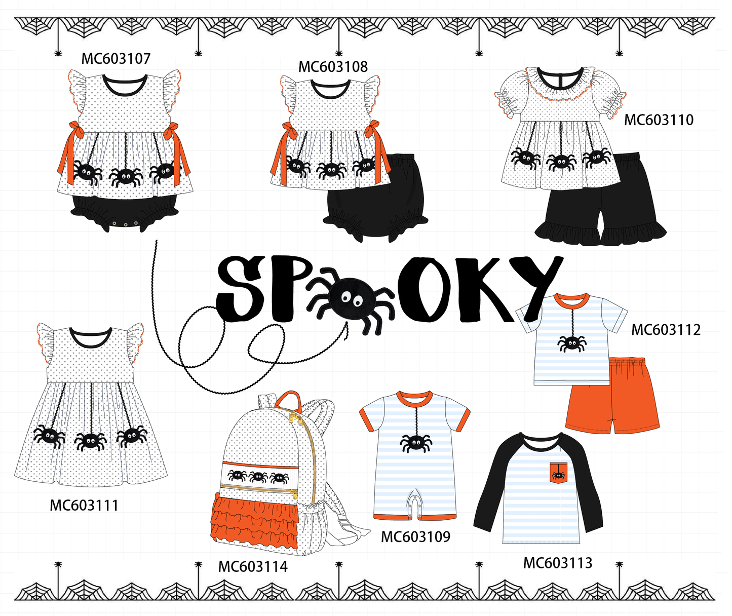 PO83 Halloween spooky embroidery collection