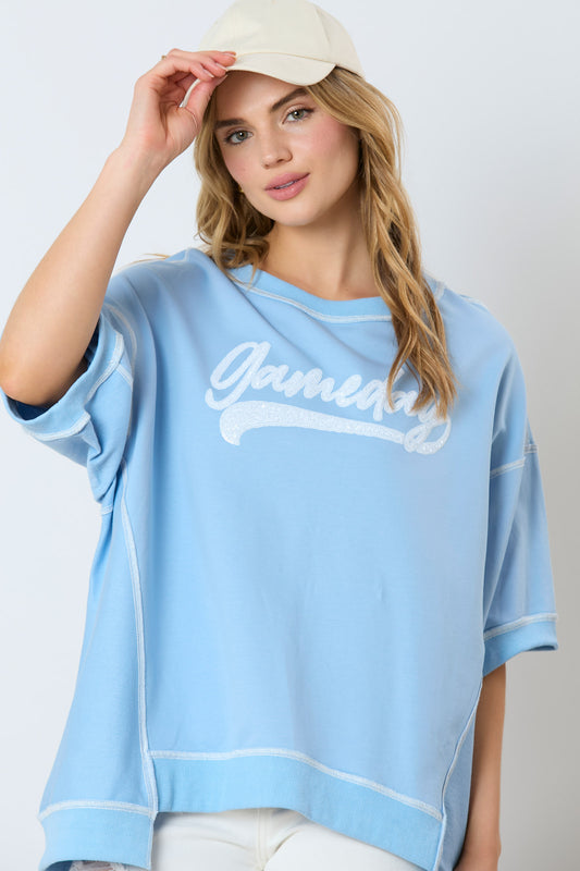 Lt. Blue Game Day Top