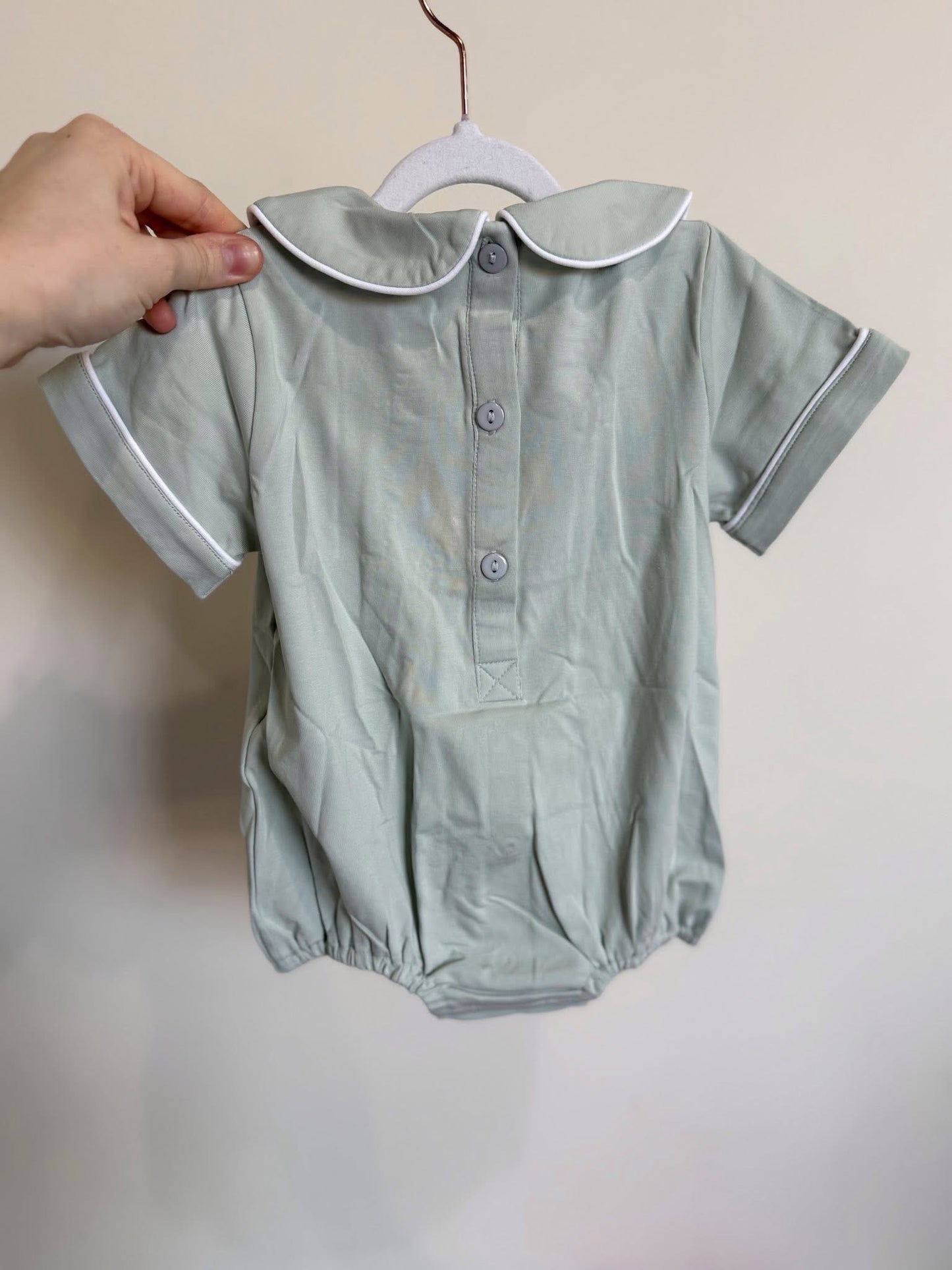 Sage hand-smocked boy bubble