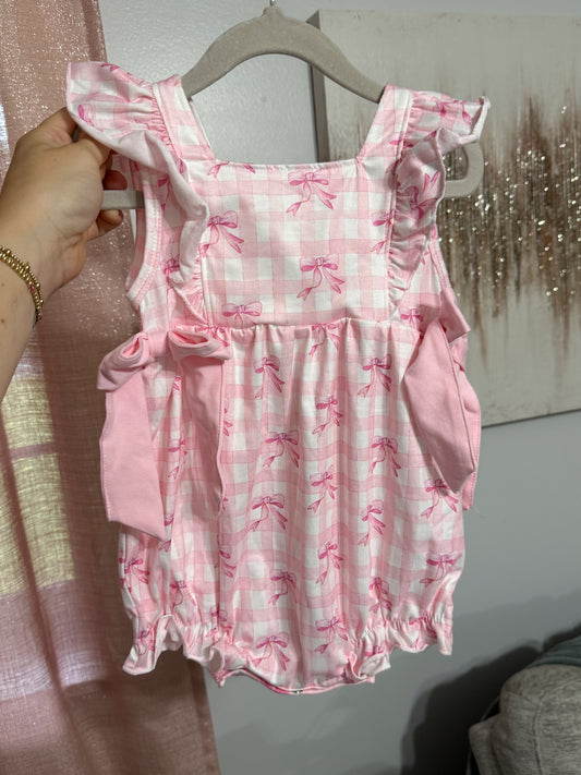 Pink Bow Print Bubble
