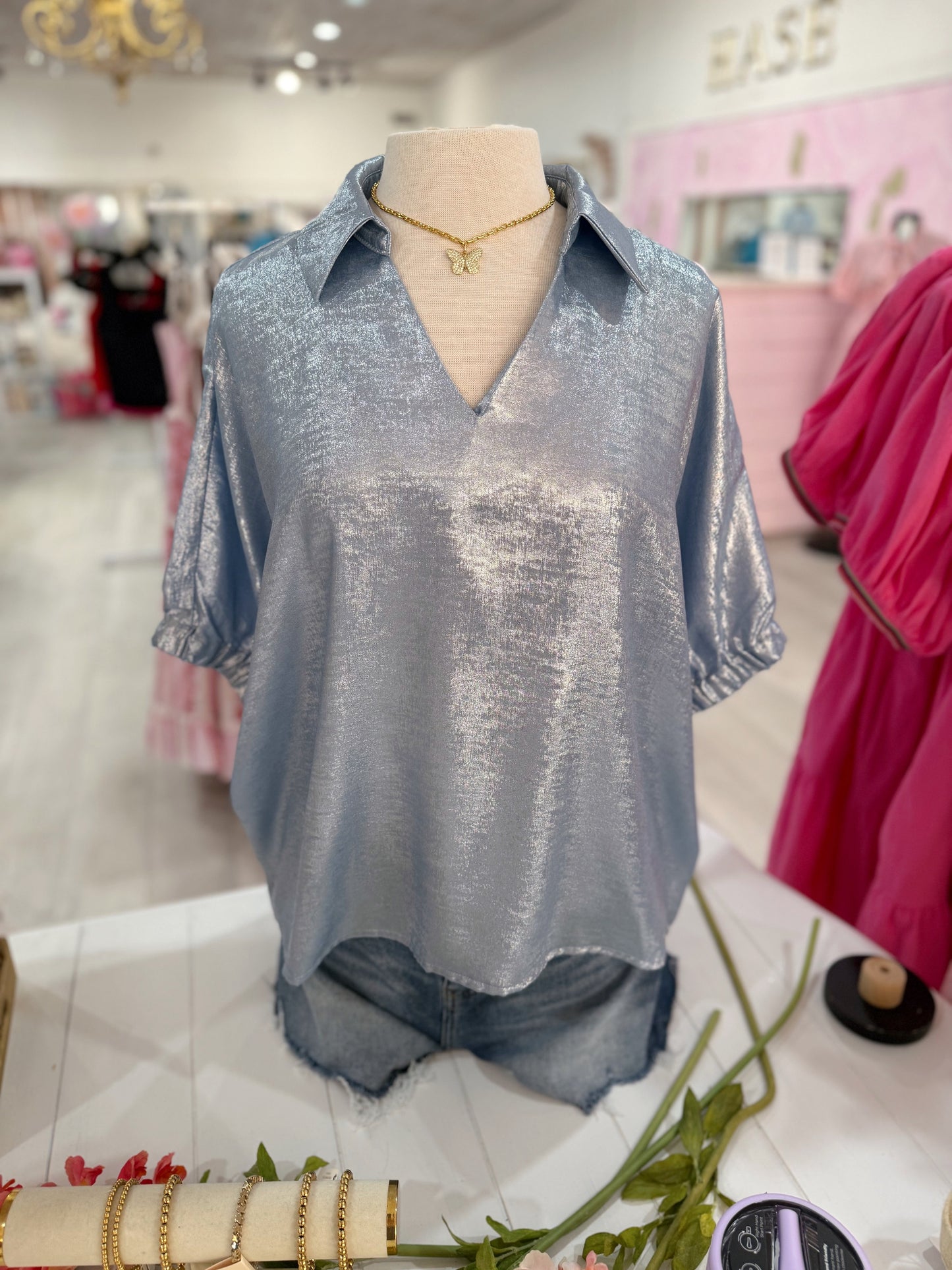 Switch It Up Top (Blue) *Plus Size
