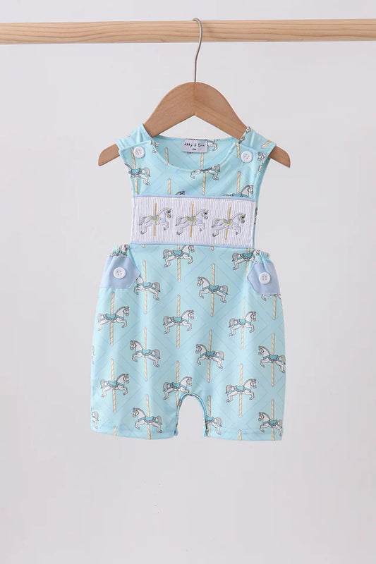 Blue Carousel Smocked Jonjon