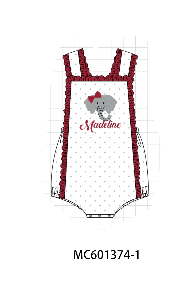 PO80 Maroon Alabama monogram embroidery collection