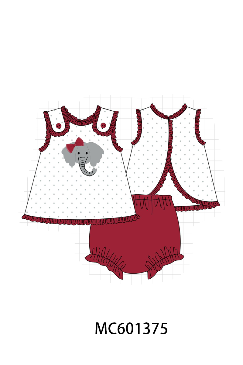 PO80 Maroon Alabama applique collection