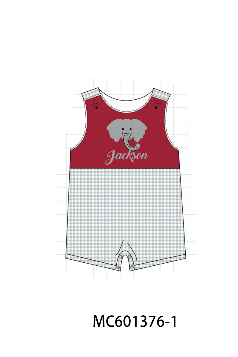 PO80 Maroon Alabama monogram embroidery collection