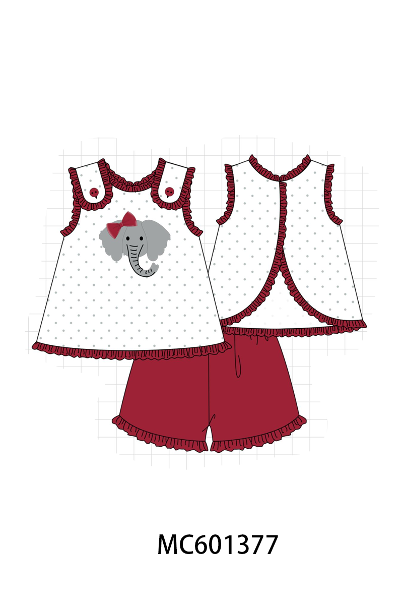 PO80 Maroon Alabama applique collection