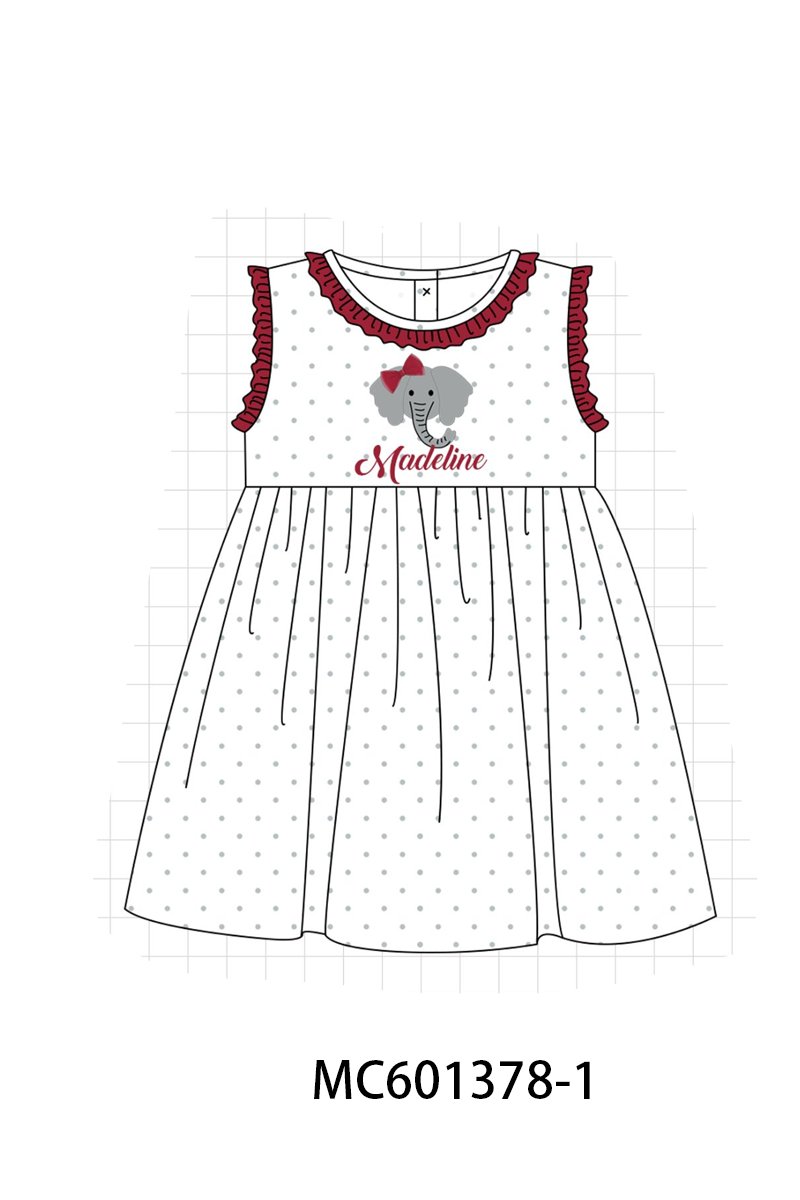 PO80 Maroon Alabama monogram embroidery collection