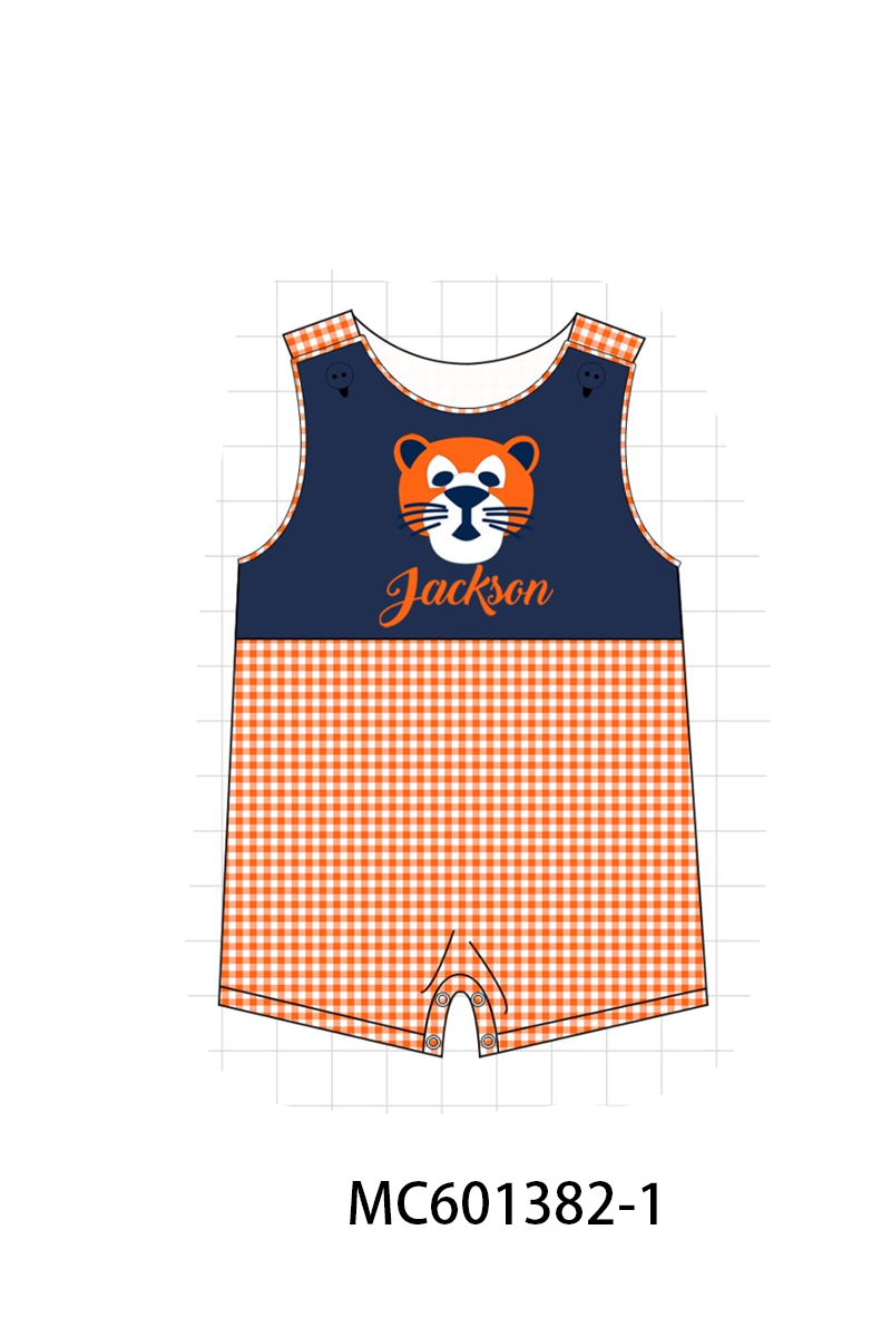 PO80 AU tiger applique monogram embroidery stripe collection