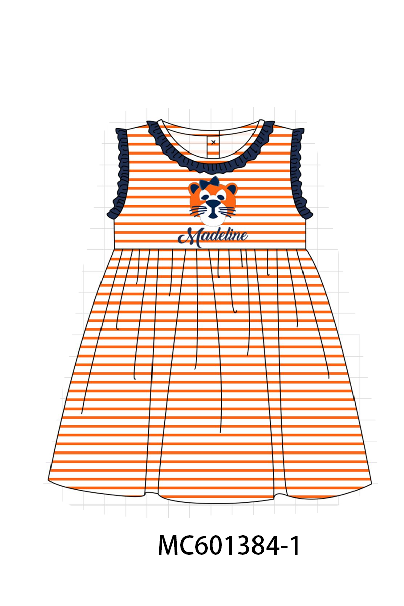 PO80 AU tiger applique monogram embroidery stripe collection