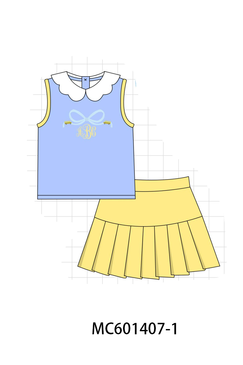 PO80 Back to school bow monogram embroidery collection