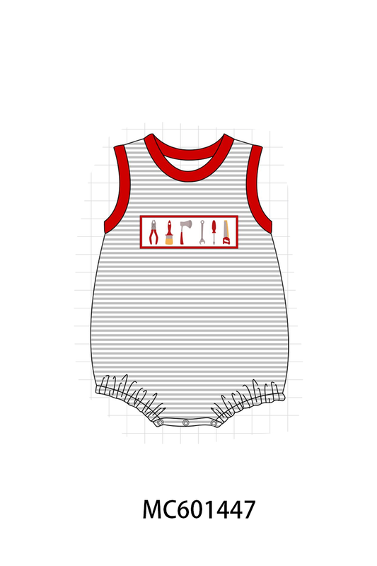 PO80 Red toolbox embroidery stripe collection