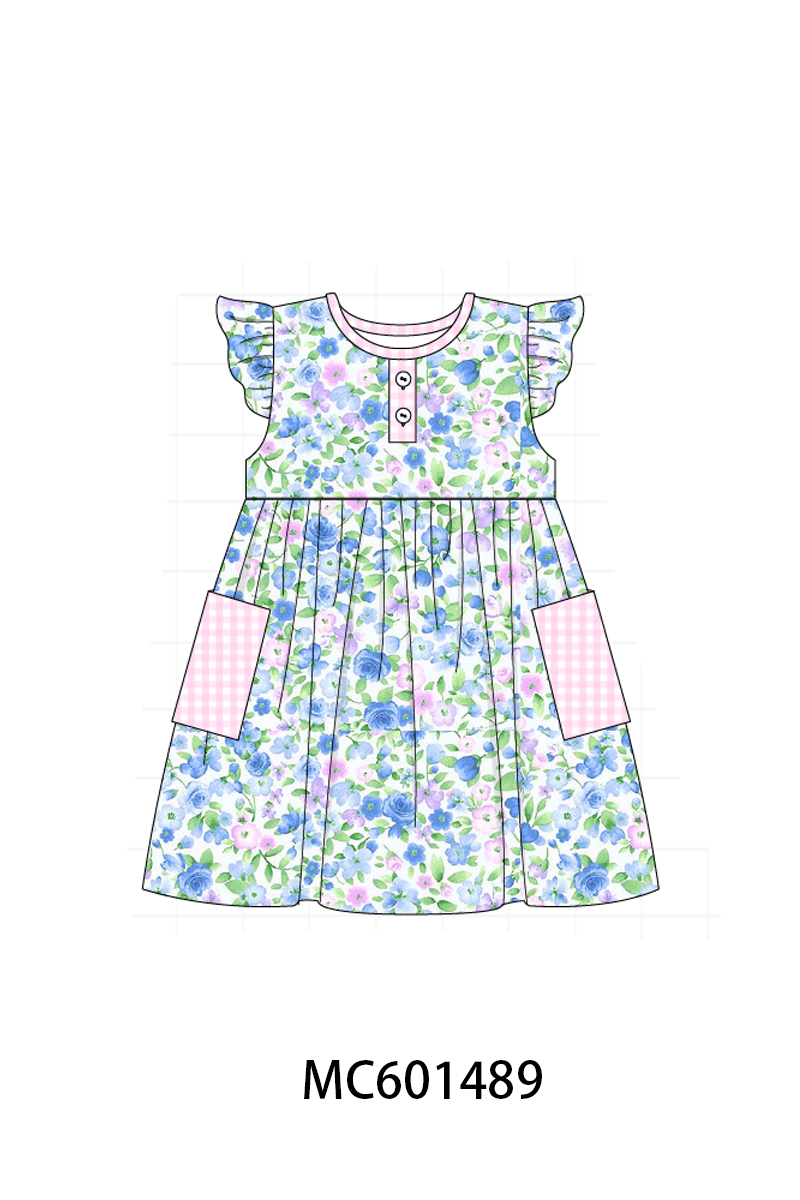 PO80 Blue purple & mint floral collection 1