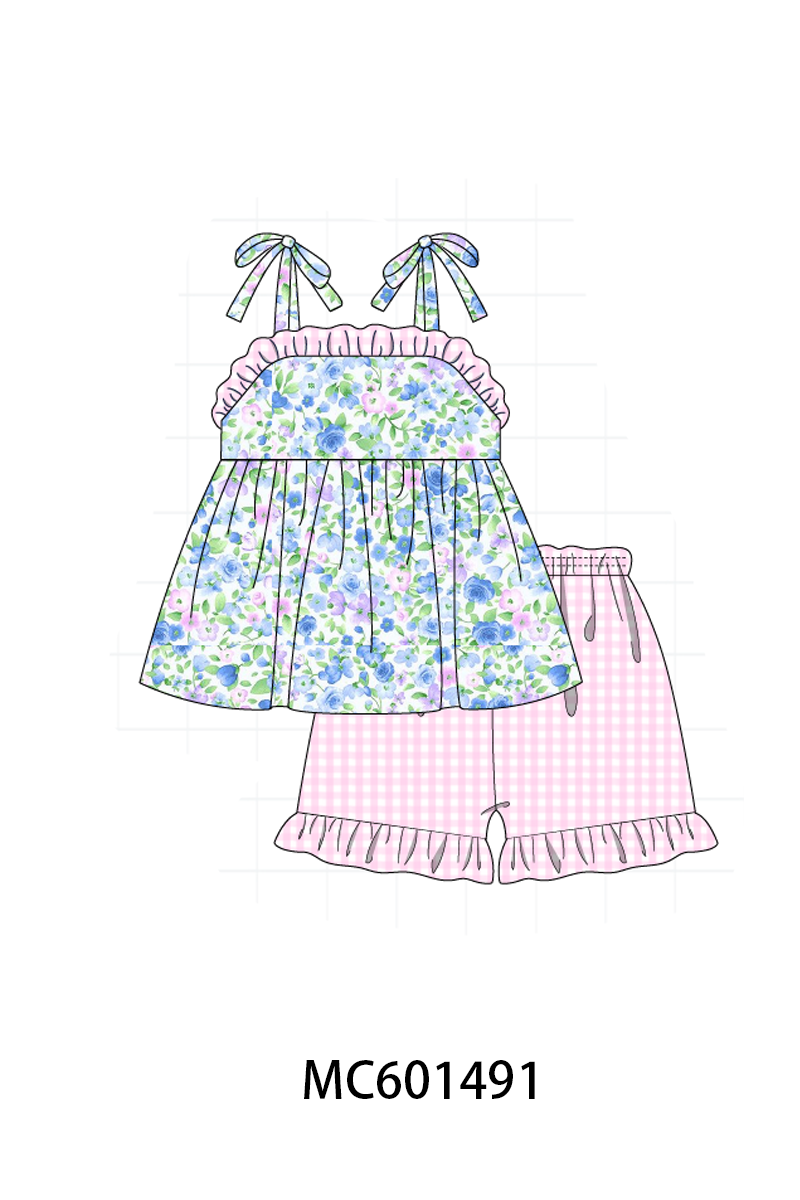 PO80 Blue purple & mint floral collection 1