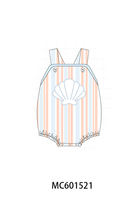 PO80 Blue stripe shell applique collection 2