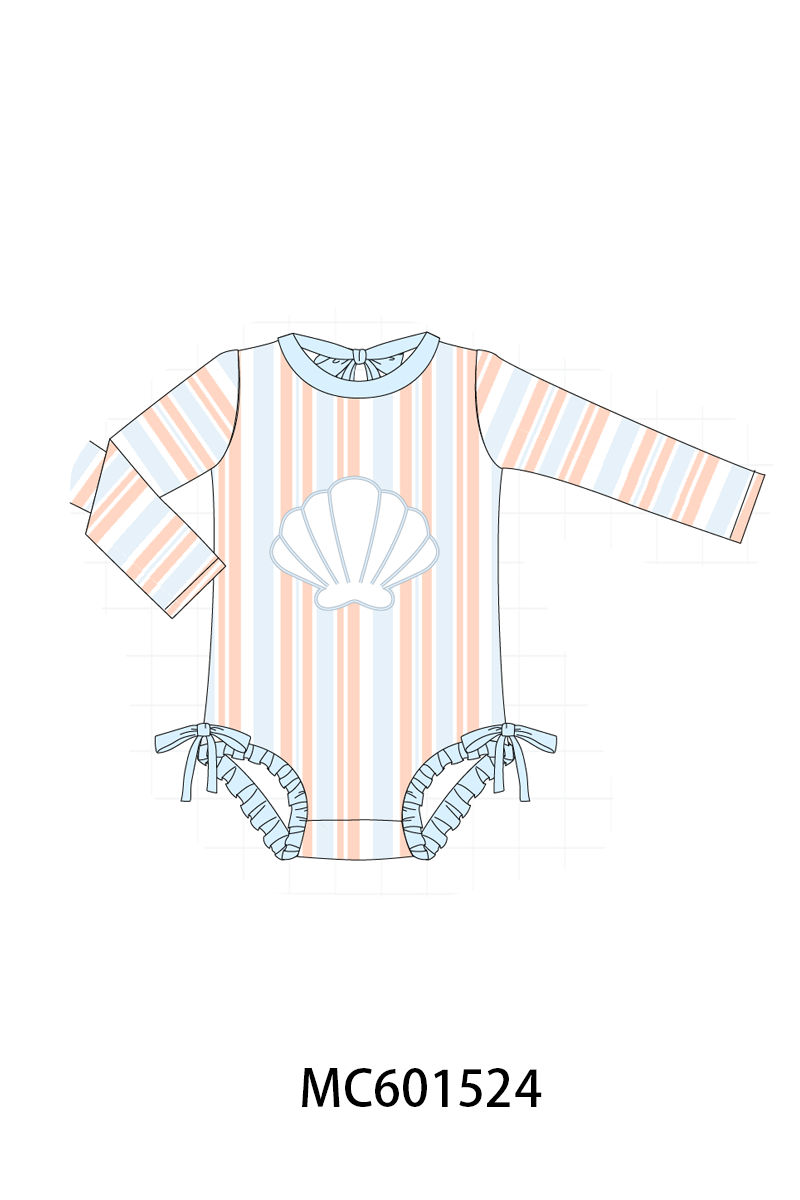 PO80 Blue stripe shell applique collection 2