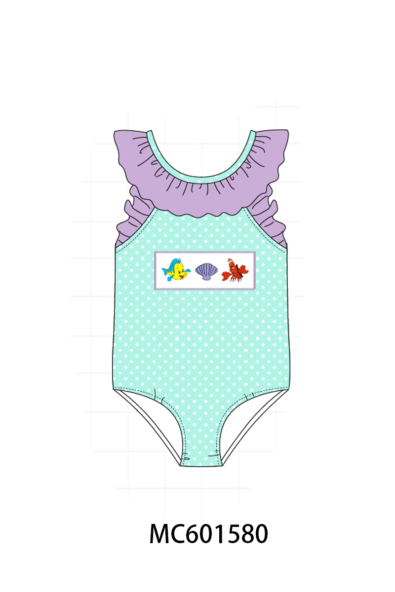 PO80 Mermaid shell lobster embroidery collection 2