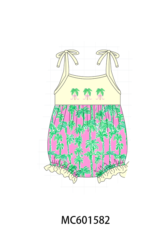 PO80 Palm tree print ruffle collection 1